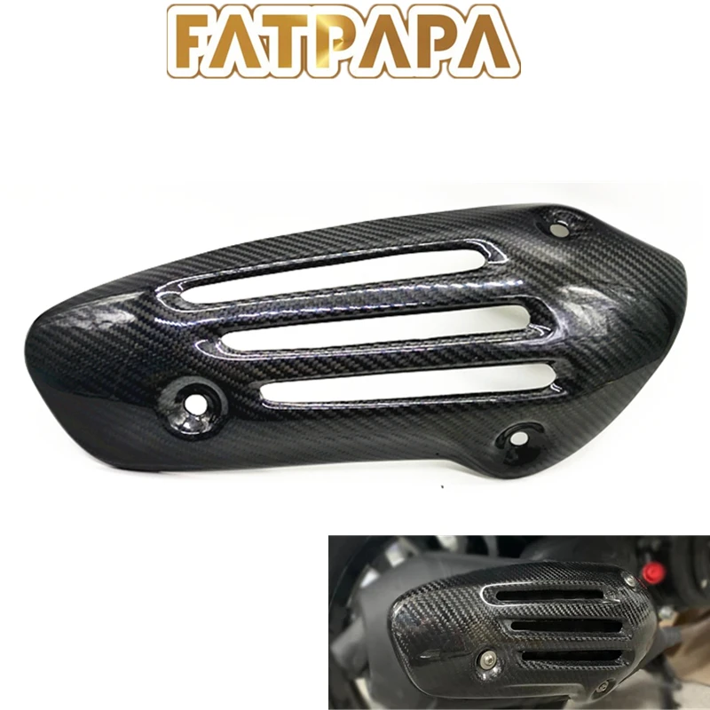 

FOR Vespa Sprint 150 2013-2022 Motorcycle Parts Exhaust Cover Guard Carbon Fiber