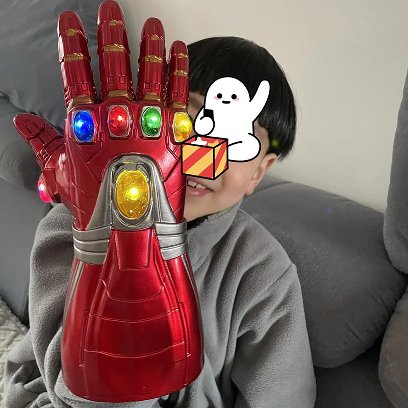 

Avengers 4 Thanos Gloves Removable Gem Luminous Wearable Super Hero Iron Man Hand Model Children's Toys Thanos Fist Kawaii Toys