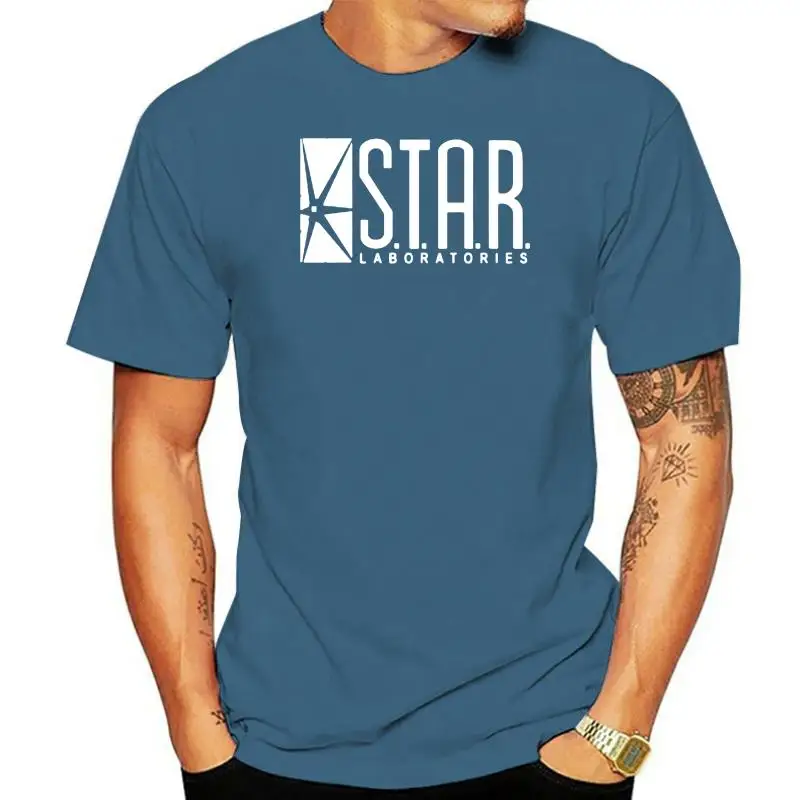 

STAR Laboratories Mens S.T.A.R. Labs Tees The Flash Merch Barry Allen TV T Shirt