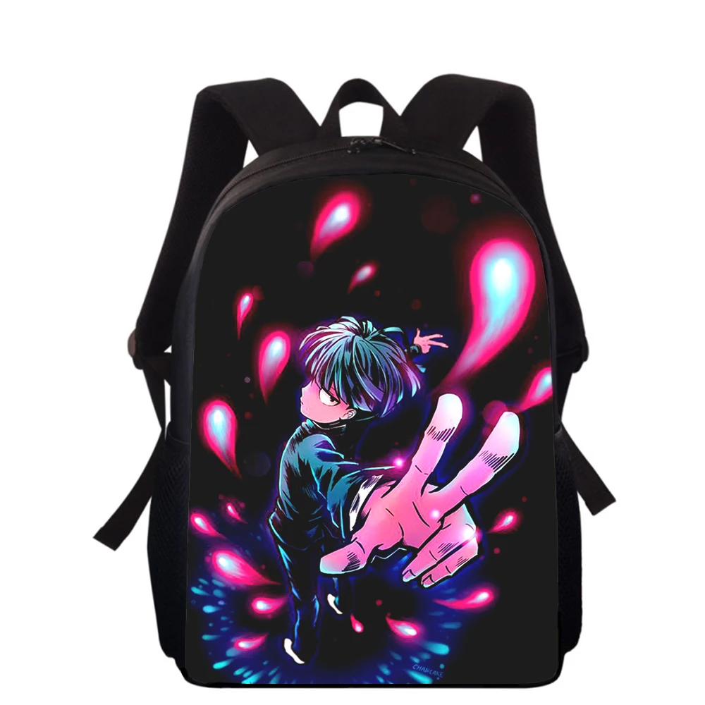 Mob Psycho 100 Anime 15” 3D Print Kids Backpack Primary School Bags for Boys Girls Back Pack Students School Book Bags