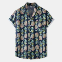 3d printing hawaiian shirt vacation seaside casual short sleeve shirts for men tee streetwear oversized chemise hawaiienne homme