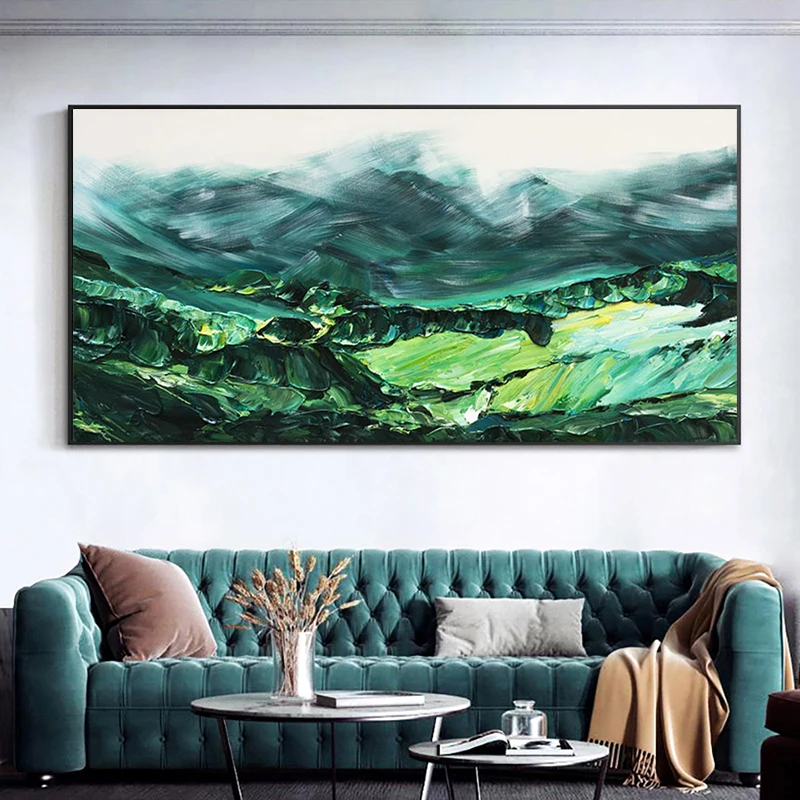 

Thick Texture Hand-Painted Abstract Oil Painting 3D Knife Painting On Canvas Handmade Canvas Painting For Living Room Decoration