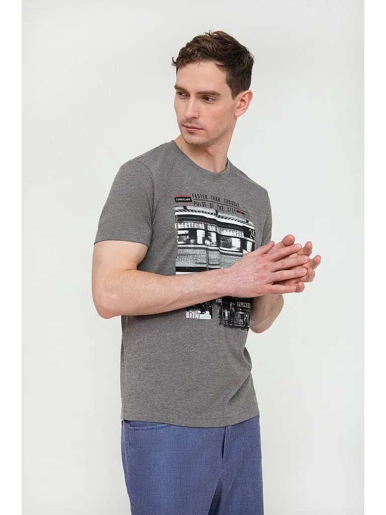 Finn flare T-shirt for men Oversized shirt Denim Cotton t-shirts Linen | Мужская одежда