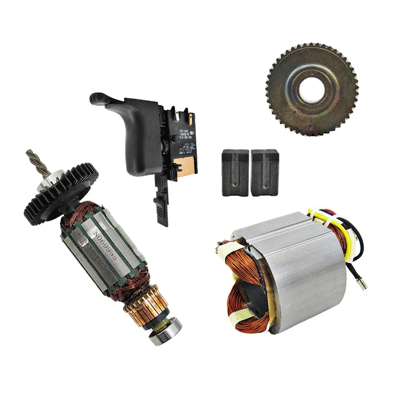 

For DeWalt DWD112E/014/025/012 electric drill spare parts armature rotor stator switch carbon brush gear