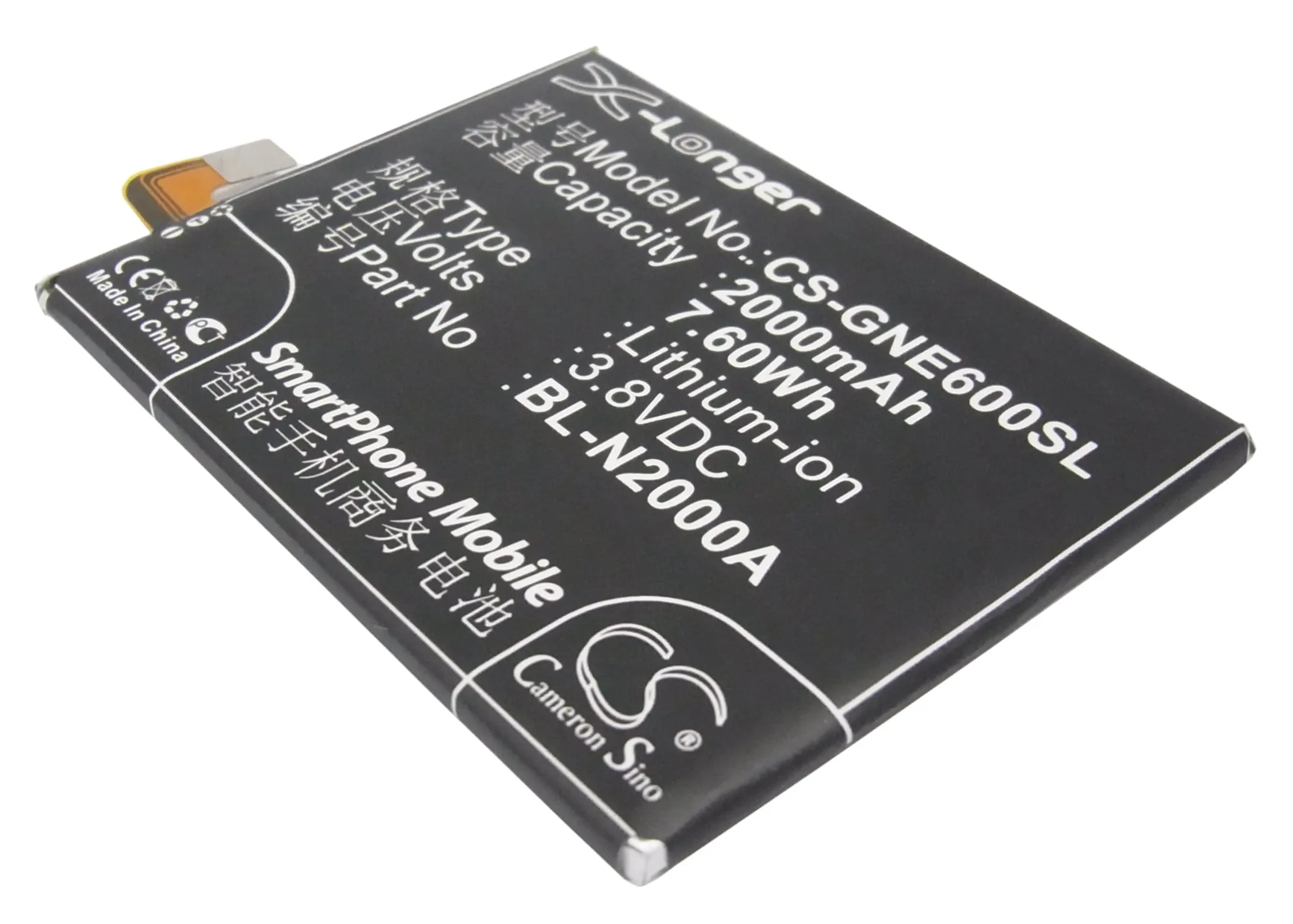 

CS 2000mAh / 7.60Wh battery for BLU L240A, L240i, Life Pure