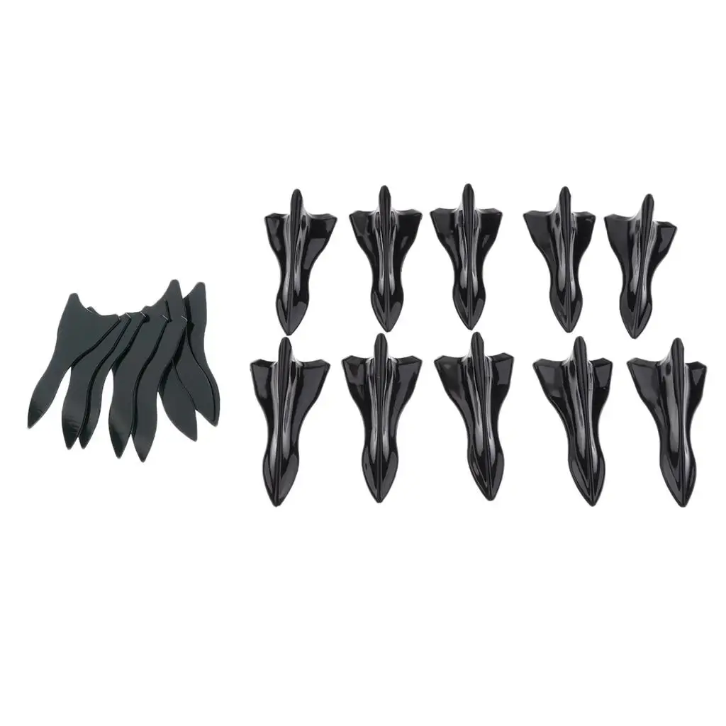 

10 Pieces Car Generator Shark Fin Decorative High quality ABS Increases and Performance