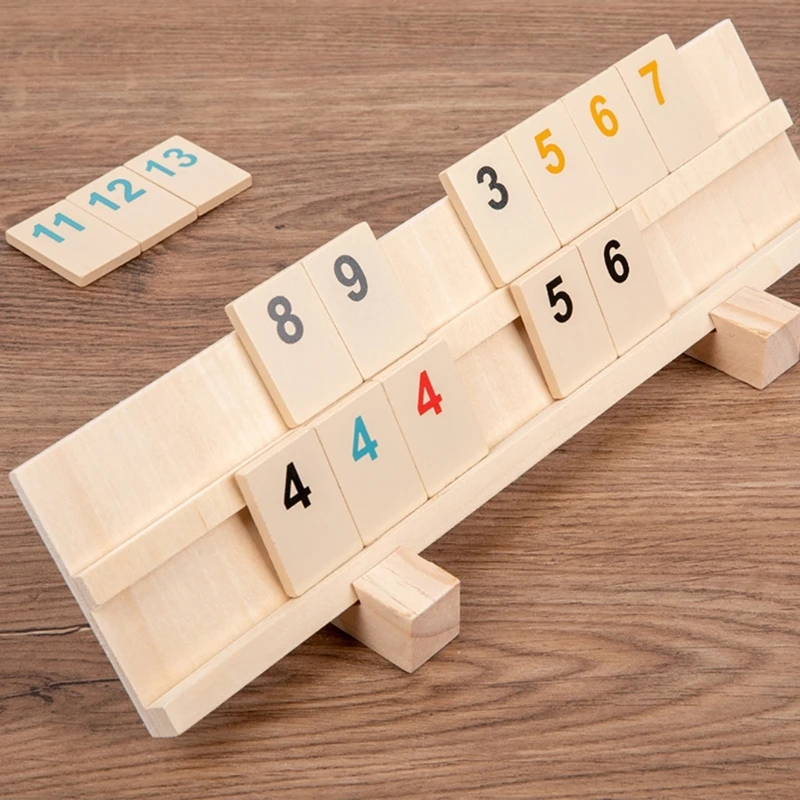 Y1UB Rummy Cube Game 106 Tiles Многопользовательские настольные игры для 2-4 человек Игра