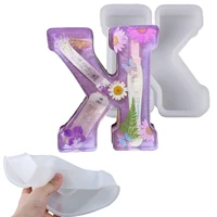 silicone mould capital alphabet mold large letter mould for resin diy crystal crafts easy to demould party home decor