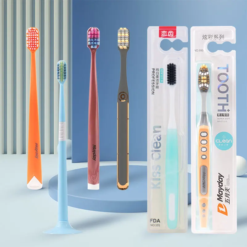 

2Pcs/Pack Adult Toothbrush Soft-bristle Lovely Heart Tooth Brush for Couple Friends Families Dental Oral Hygiene Health Care