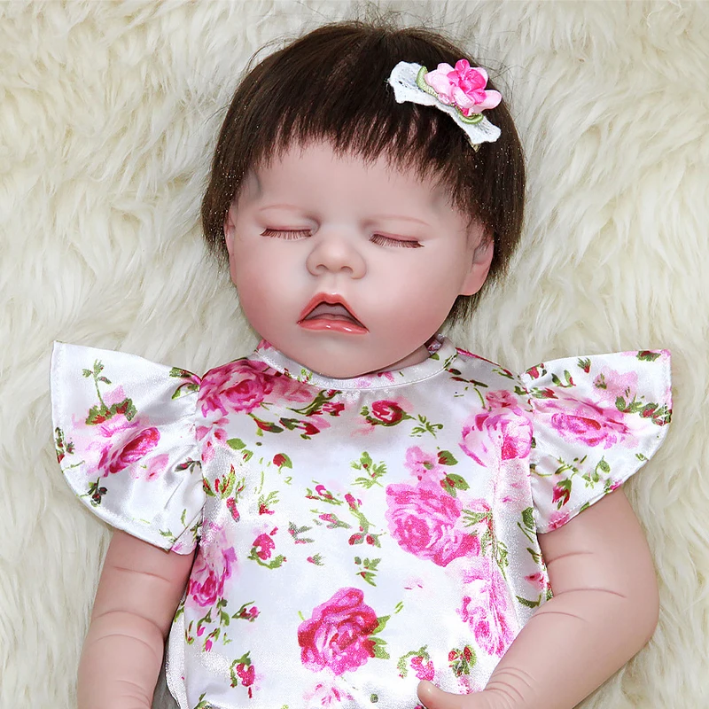

Baby Girls Boys Reborn Dolls Full Body Vinyl Soft Cute Sleeping Baby Realistic Newborn Reborn Baby Dolls 46cm 18 Inches