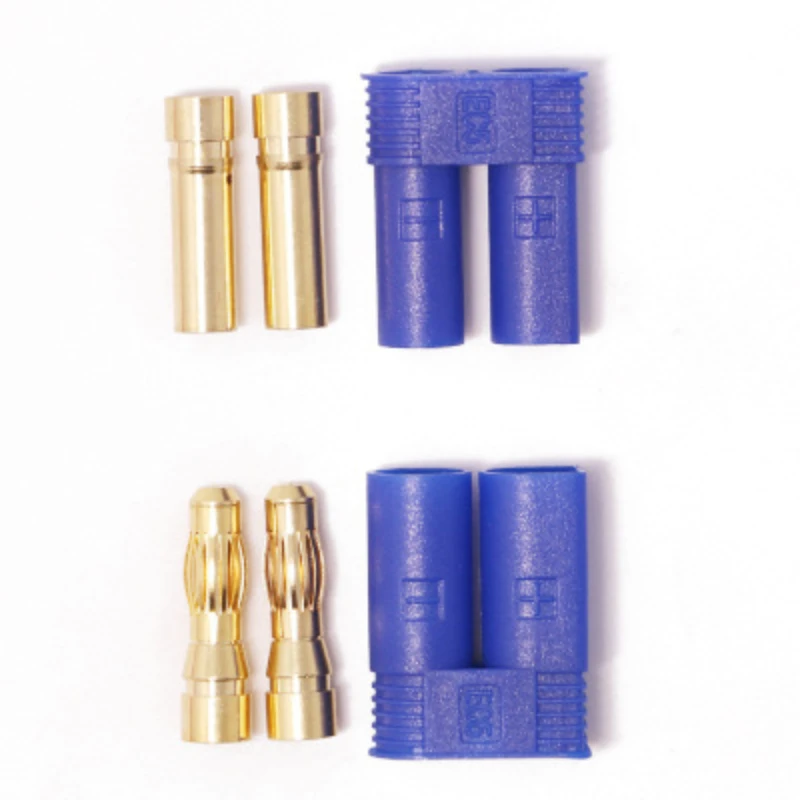 

1 Pair EC5 connector kit male and female Bullet Gold Plated Banana Plug for RC Connector parts ec5 male female