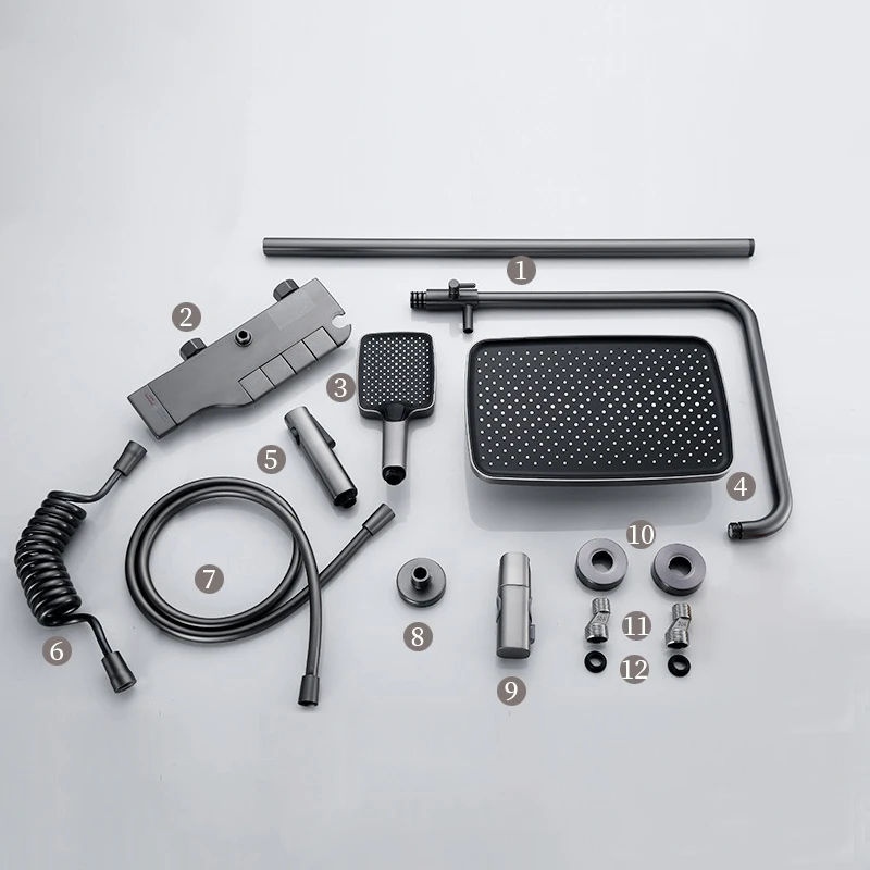 Смеситель для душа с термостатом цифровой кран ванны настенное крепление