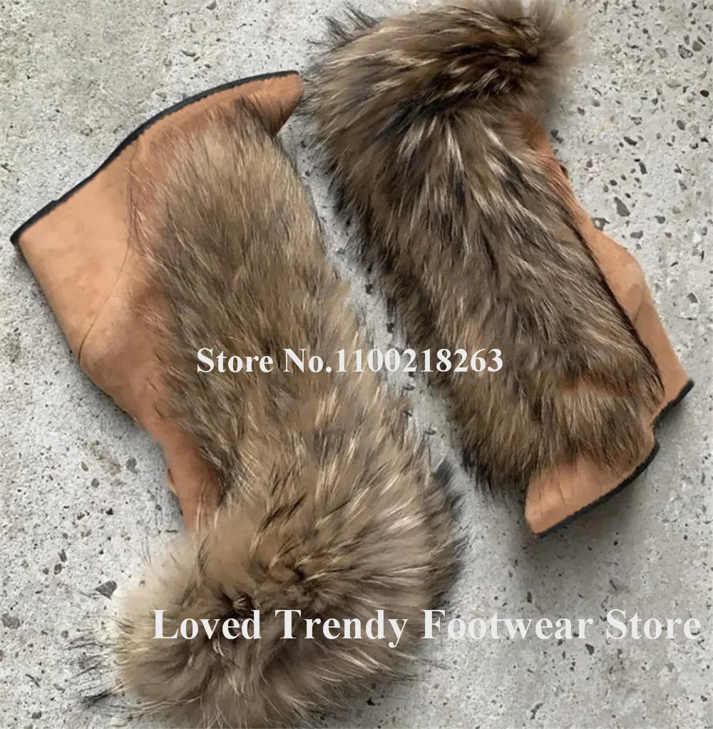 Женские замшевые ботильоны с острым носком коричневые или бежевые короткие