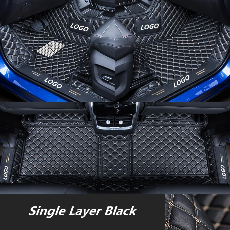 

Car Floor Mats For Chery Tiggo 7 Pro 2021 Double Single Layer Leather And Wire Durable Waterproof Mats Interior Accessories