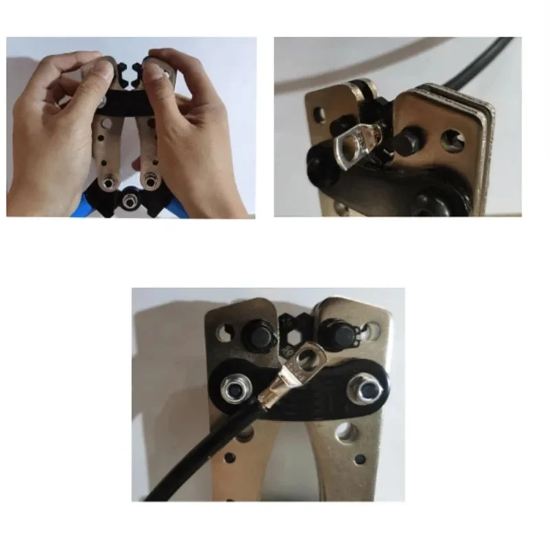 Обжимные клещи 6-50 мм клеммы аккумулятора голого кабеля инструмент для обжима
