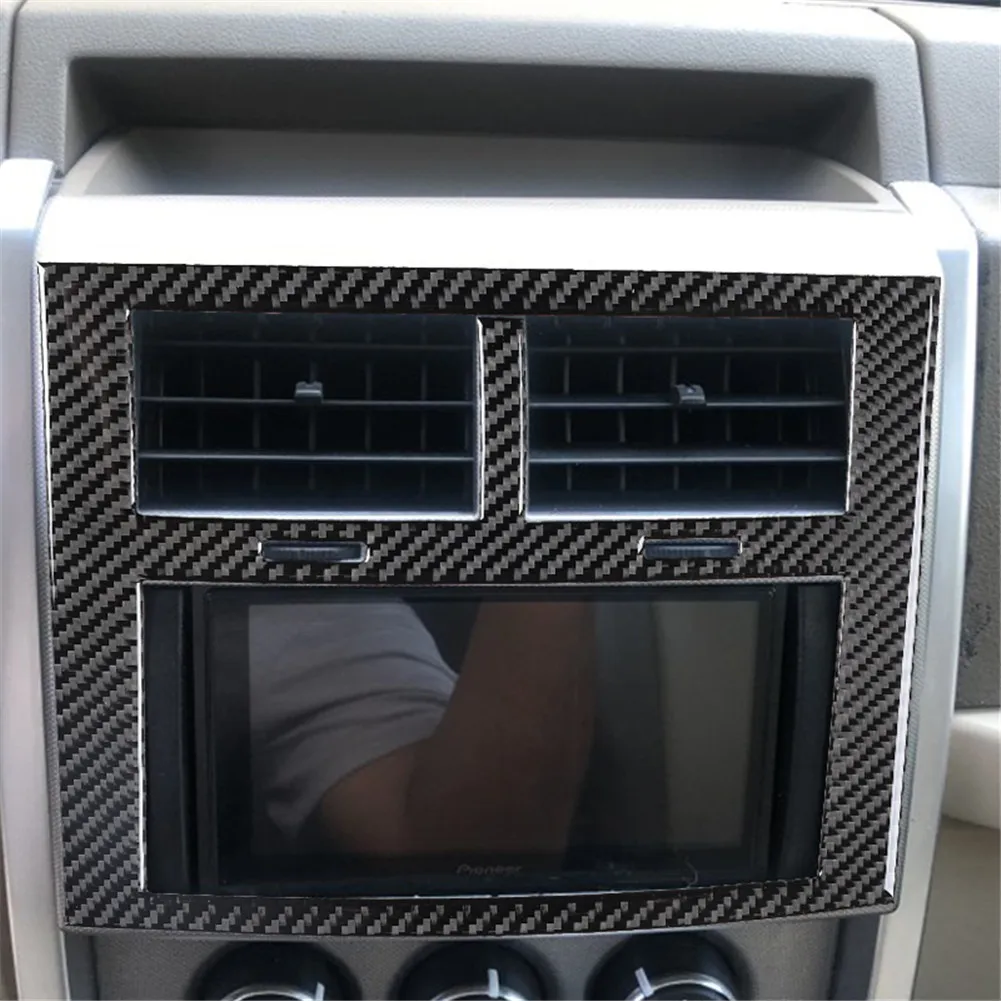Для Jeep Liberty 2008 2009 2010 2011 2012 из углеродного волокна Центральная панель управления