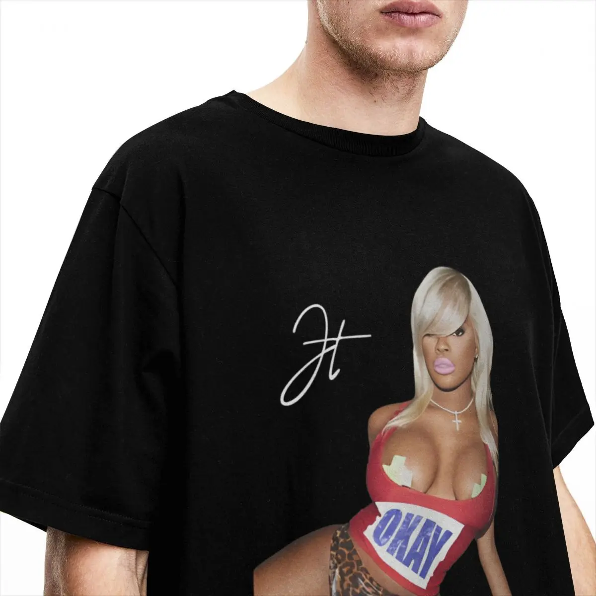 Футболка Jt Face Gift For Fans-bayingimg Мужская уличная одежда футболки из 100 хлопка летняя