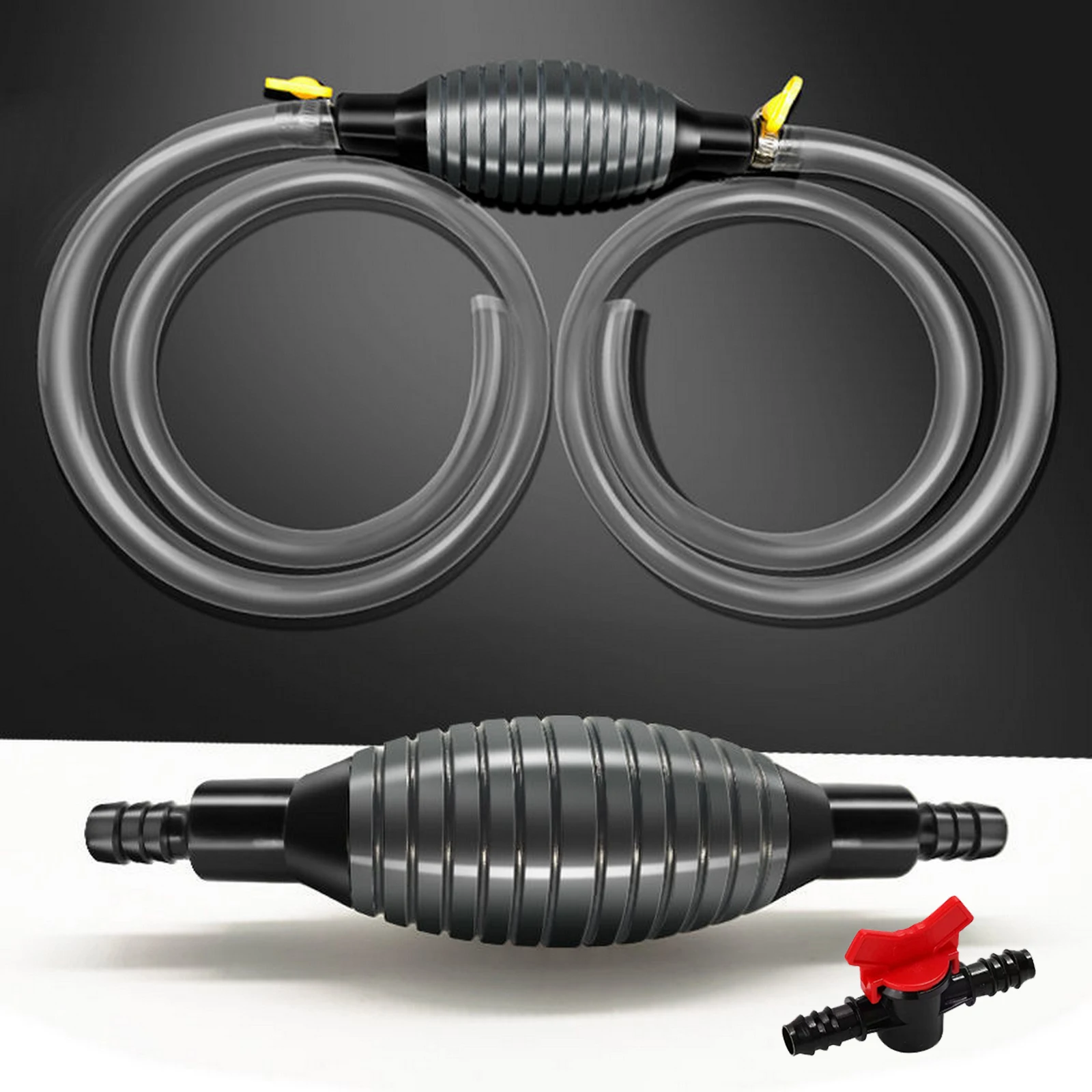 

Car Fuel Tank Sucker Portable High Flow Siphon Hand Pump Manual for Gas Gasoline Petrol Diesel Oil Liquid Water Car Accessories