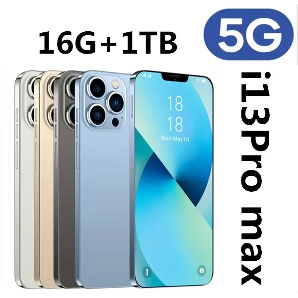 Phone i13 Pro Max смартфон 16 ГБ + ТБ 10 ядер 6 7 дюймов Android две SIM-карты 6800 мАч |