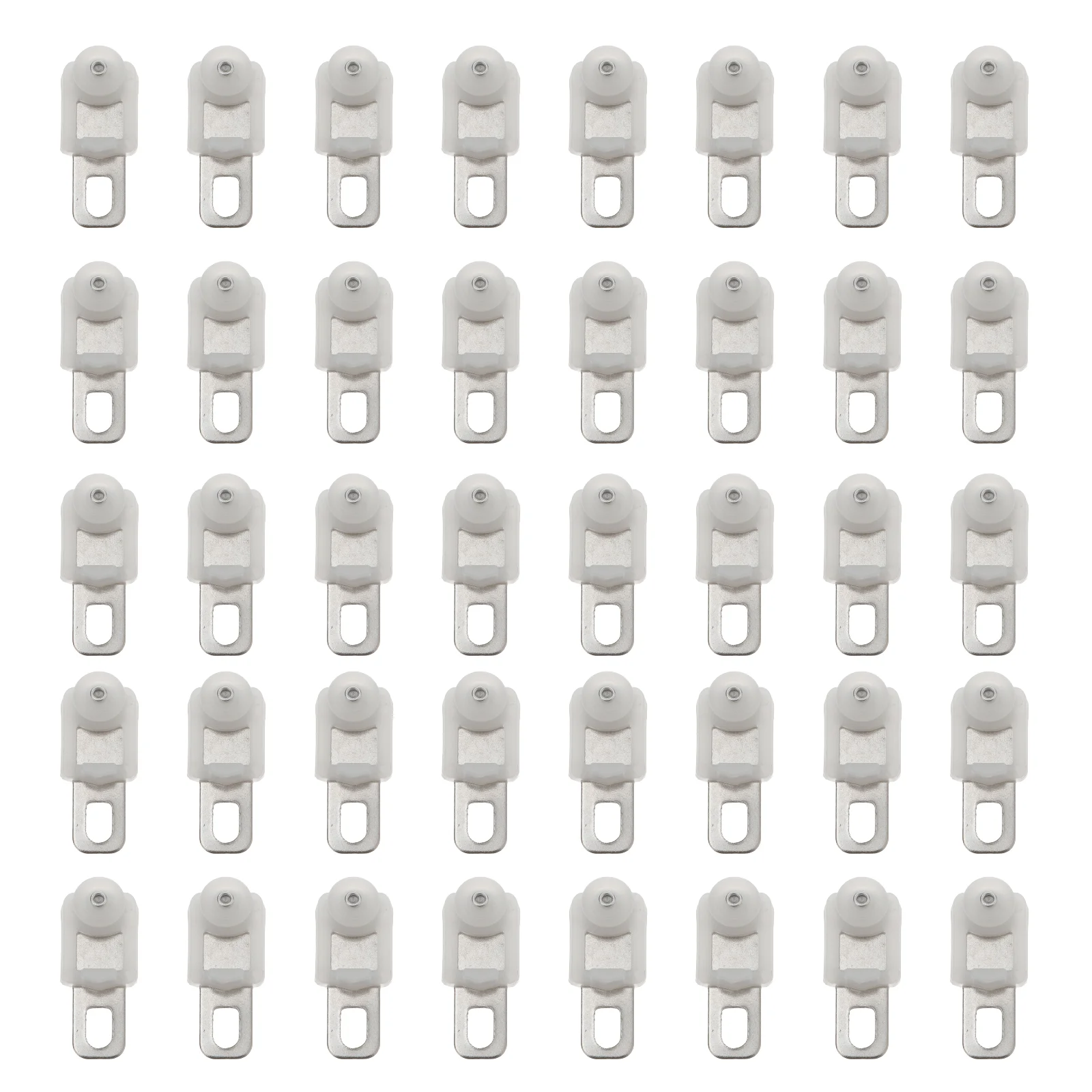 

50 Pcs Curtain Pulley Heavy Duty Hooks Rod Rail Glider Rod Heavy Duty Roller Practical Accessories Plastic