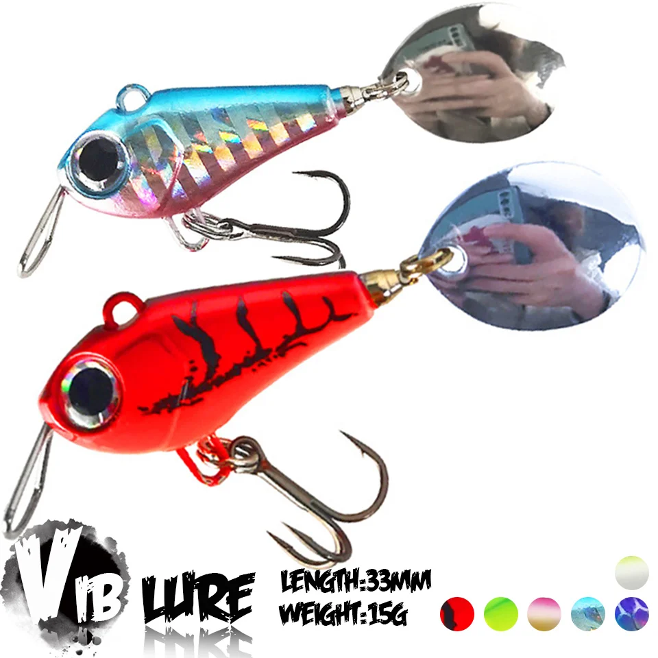 

1 шт. 15 г/33 мм Тонущая искусственная Вибрирующая жесткая приманка Искусственные воблеры Вибрирующая жесткая приманка 3D воблер с глазами ...