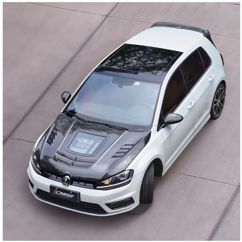 Для GOLF MK7 7.5 GTI R 2014-2019 Высококачественный автомобильный капот из настоящего