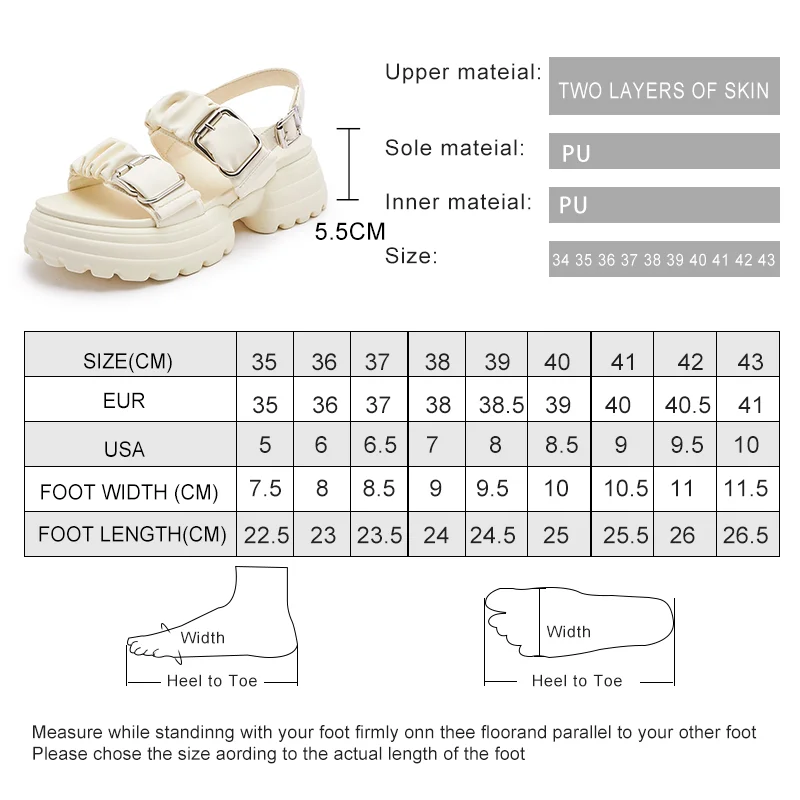 AIYUQI Sandals Women 2023 New Comfortable Women's Summer Sandals Belt Buckle Wearing Platform Sandals Women