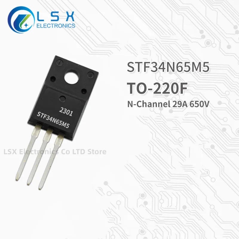

10pcs Brand New And Original Stf34n65m5 To-220f Mos 29a 650v in Stock