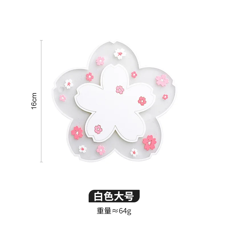 

Коврик для чашек Cherry Blossom, силиконовый, круглый