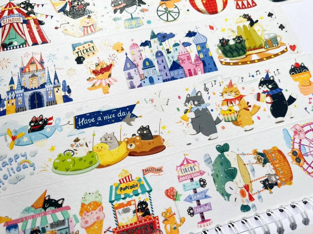 

Бумажные ленты Cat Travel Notes
