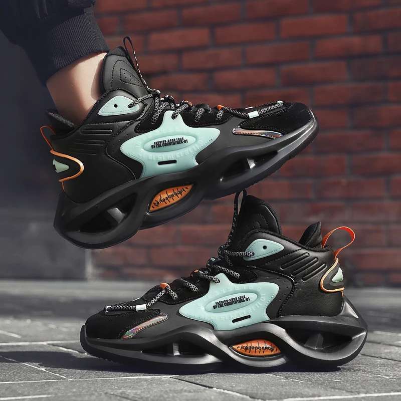 Дышащие мужские беговые кроссовки высокая эластичность воздушная подушка