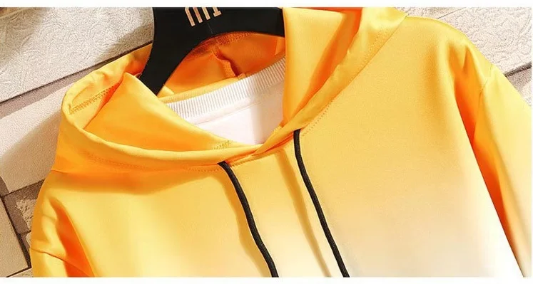 Толстовка мужская с длинным рукавом Повседневный пуловер свитшот градиентом