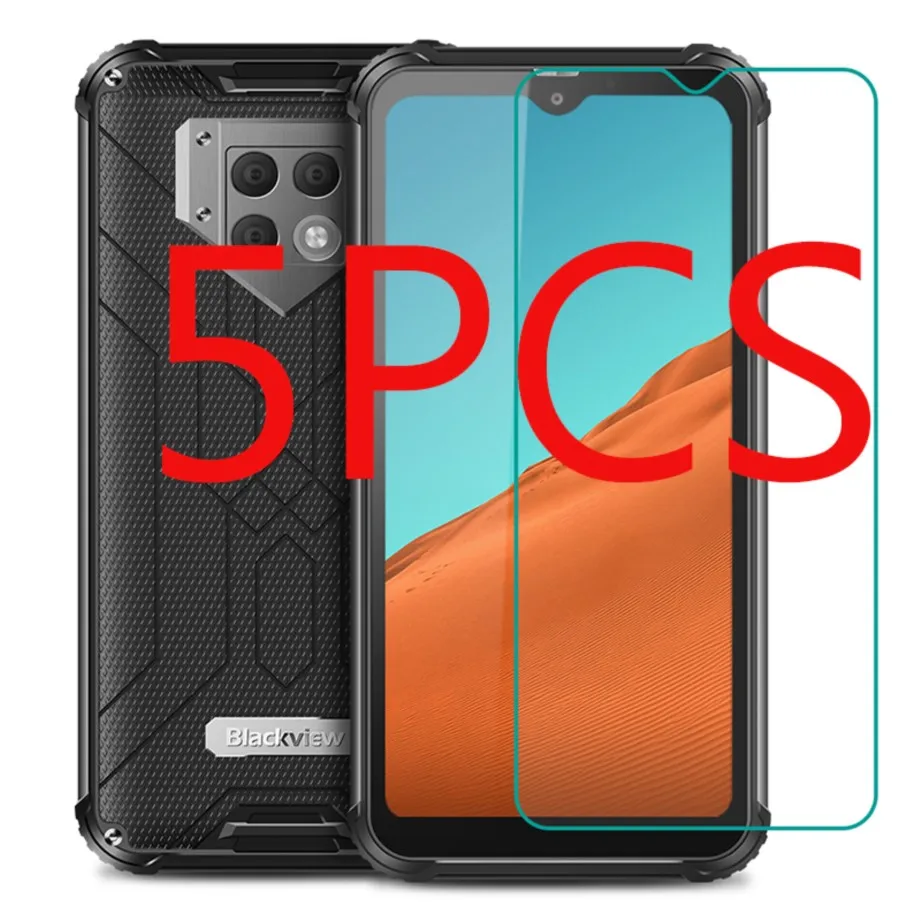 

5pcs for blackview bv9800 pro tempered glass protective 9h high quality on bv9800pro screen protector film cover guard saver