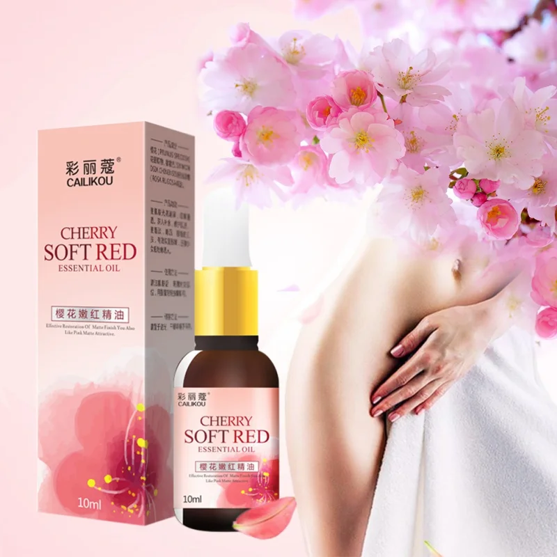 

10ml Female Cherry Soft Red Private Parts Skin Essential Oil Whitening Pink Areola Labia Nipple Lighten Brighten Dilute Melanin
