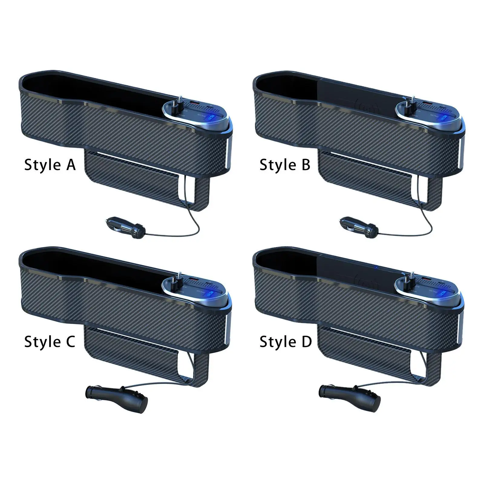 

Car Seat Organizer Between Seats with Charging Function for