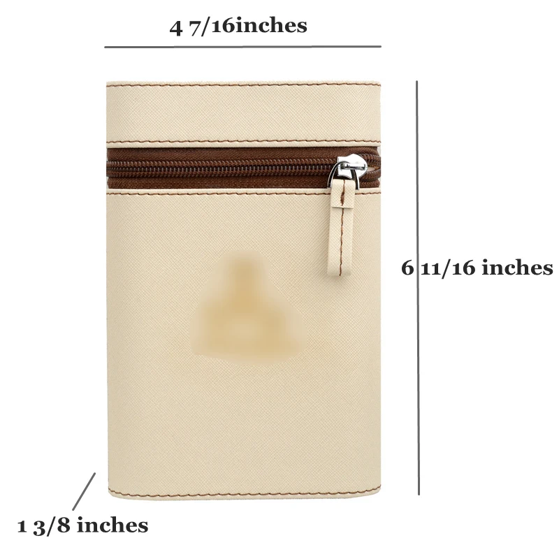 Белый мини-хьюмидор для сигар кожаный чехол 60-кольцевой держатель трубка табака