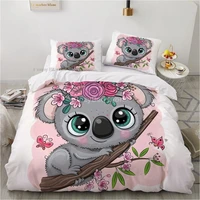 koala animal kids bedding set cartoon 3d duvet cover sets comforter bed linen twin queen king single size home decor kawaii gift