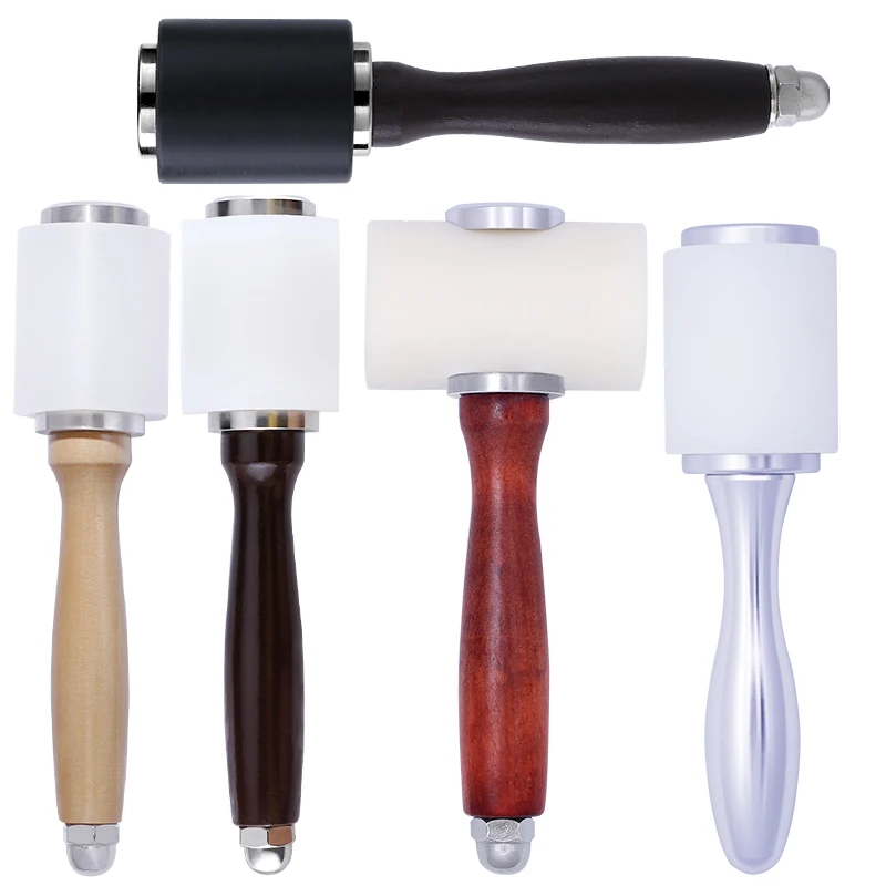 

MIUSIE 1 PCS Professional Leather Carving Hammer DIY Craft Cowhide Punch Cutting Nylon Hammer Leather Craft Tools