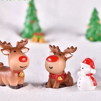 christmas resin elk santa claus ornaments merry christmas decoration for home figurines miniatures 2022 new year xmas box decor