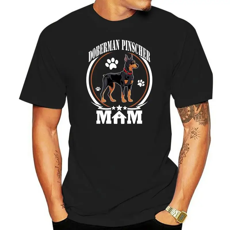 

Модная мужская футболка 2022, женская футболка Doberman Pinscher Mom, футболка Doberman Pinscher, подарок для