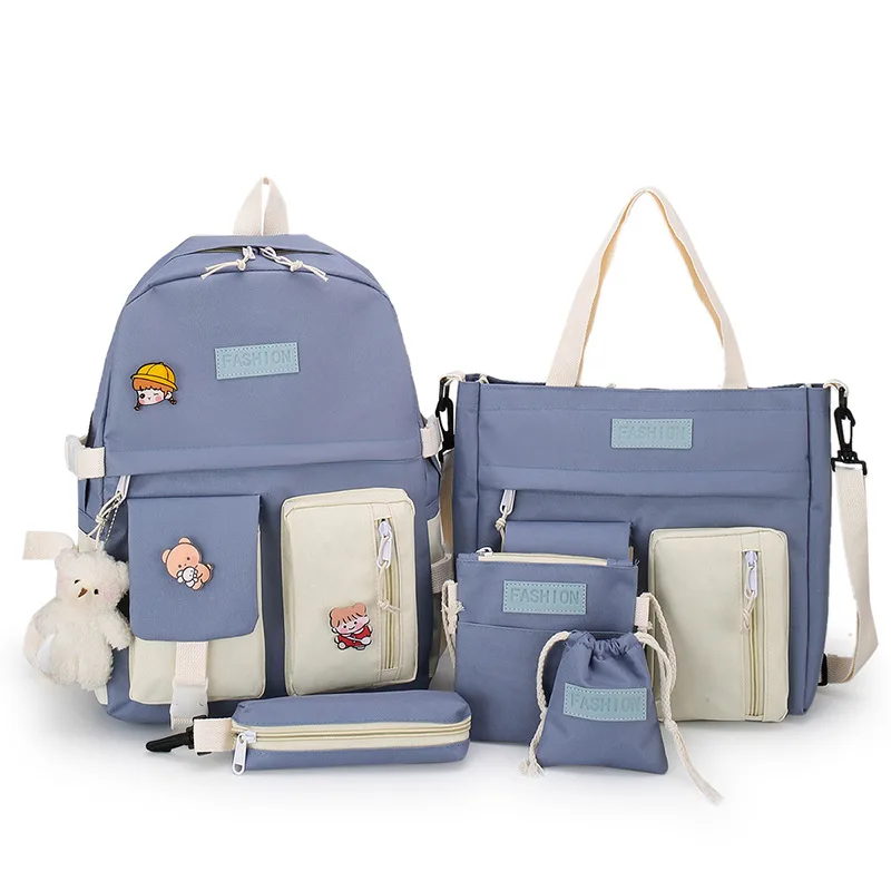 Водонепроницаемый холщовый рюкзак для девочек и мальчиков школьные ранцы