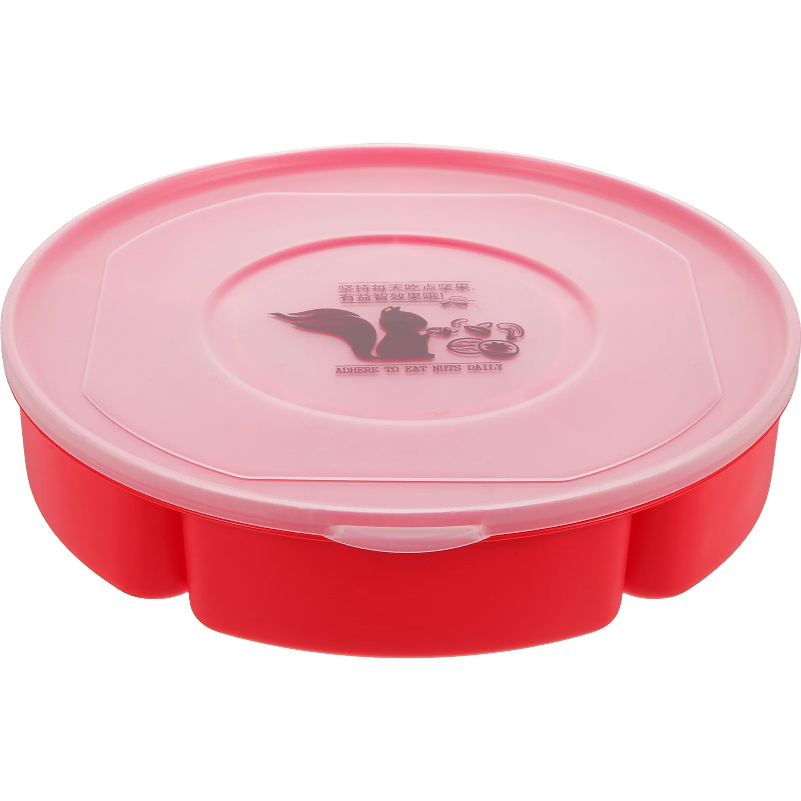 

Dry Fruit Plate with Lid Appetizer Serving Tray Dried Fruit Plate Divided Candy Box Serving Platter Candy Dish Dessert Snacks