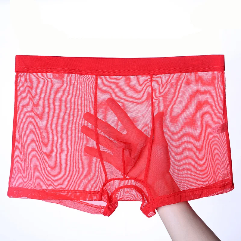 Мужское нижнее белье сексуальные кружевные ультратонкие сетчатые полностью