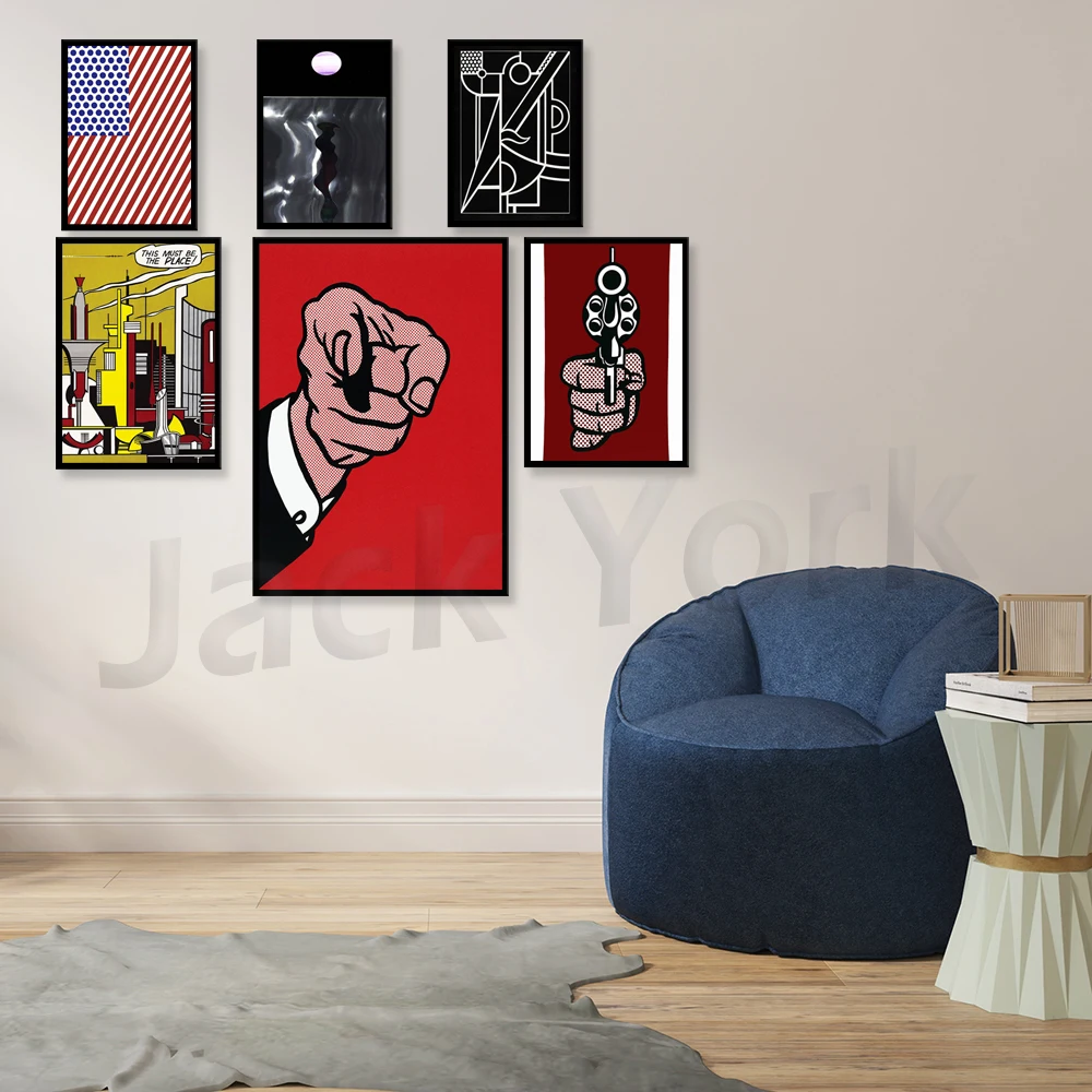 Roy Lichtenstein Print современный настенный декор абстрактный плакат минимальное