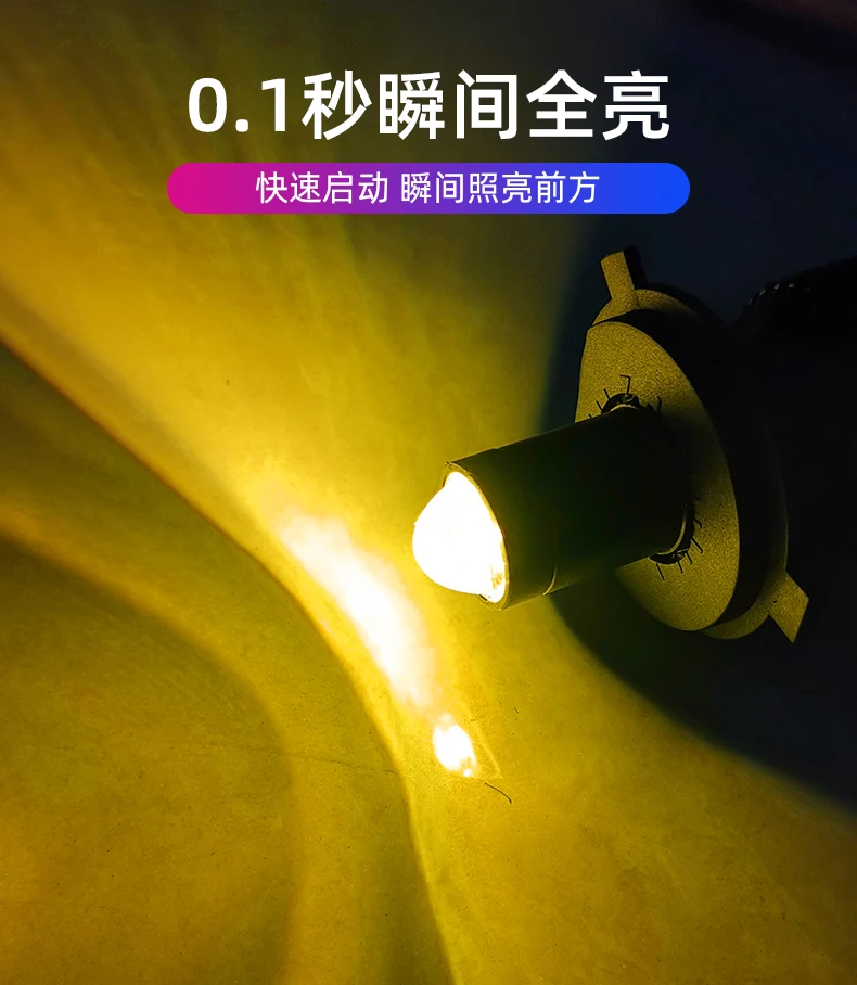 

Car ​LED Dual Color H4 Ultra-bright Fisheye Lamp Headlight Fit Motorcycle Modification LED Fisheye Light Accessories Parts