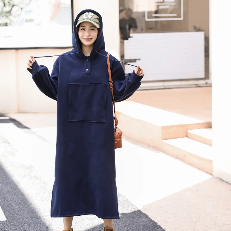 Рисунок 6 - Теплое флисовое зимнее платье с капюшоном