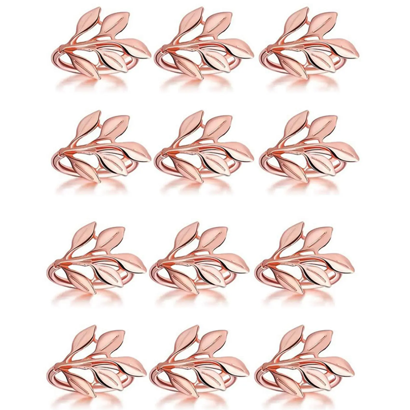 

Женское кольцо для салфеток, искусственное украшение в виде листа, подходит для Рождества, праздника