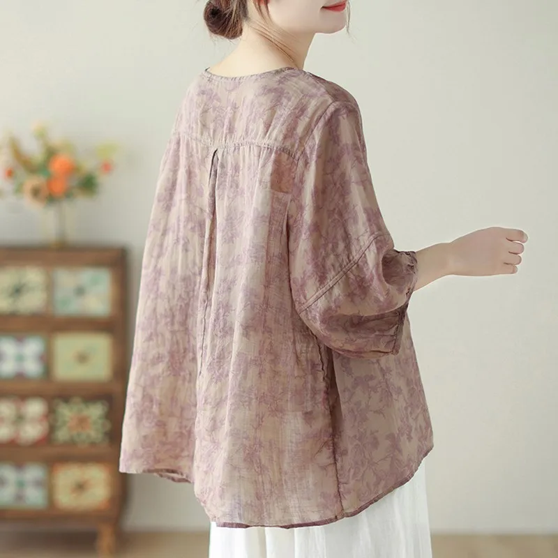 Женские Летние повседневные футболки Новое поступление 2024 винтажный стиль