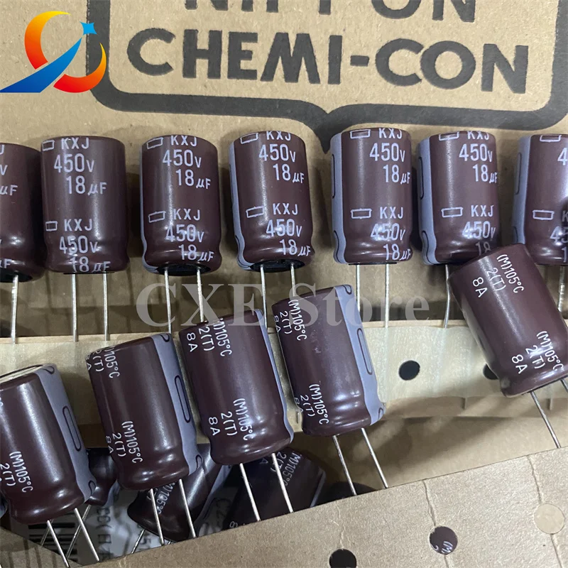 10 шт. KXJ 450V18UF объем 12 5X20 мм NCC электролитические конденсаторы EKXJ451ETD180MK20S 18 мкФ 450 В