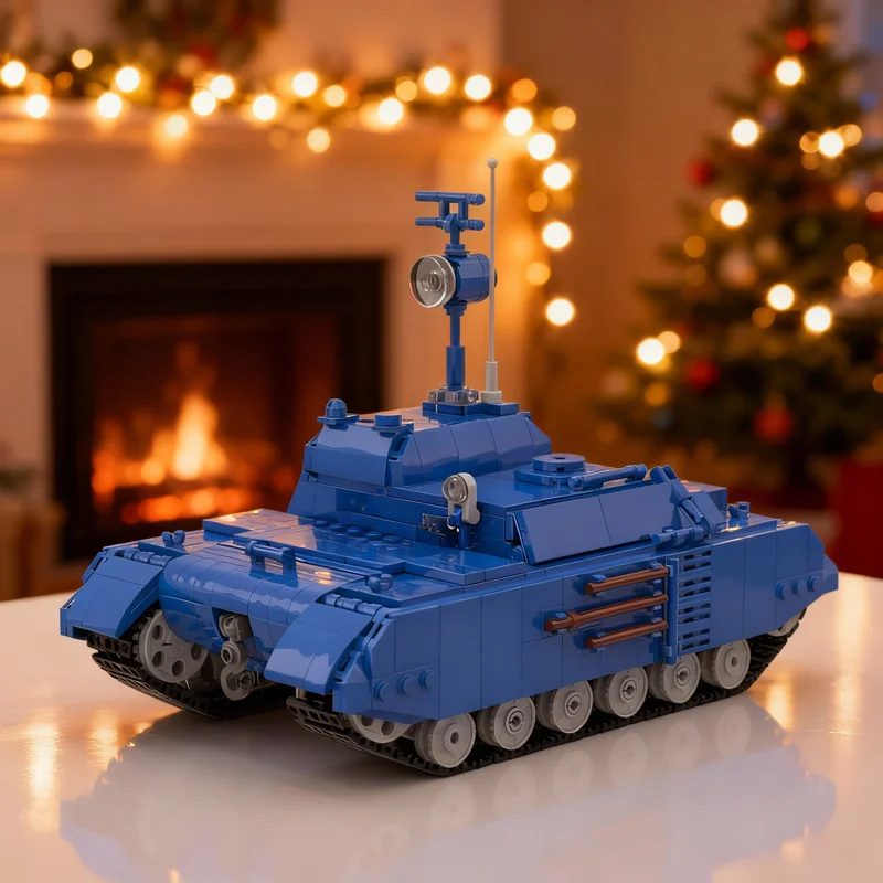 Фото 862 детали MOC Icons Moon Tank Tintin Explorers: Конструктор-модель, идея для рождественского подарка, развивающая игрушка для детей №2